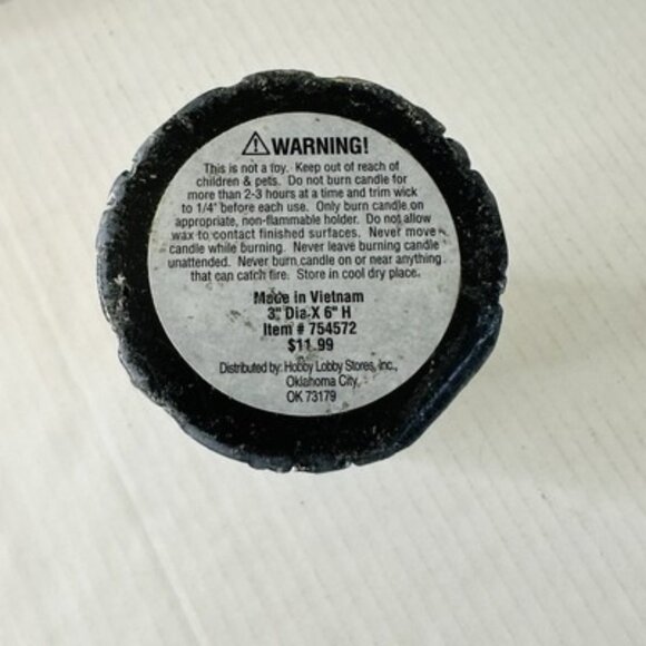 Fleur De Lis Renaissance Pillar Candle 6x3” Antiqued Silver Goth New Orleans - Picture 4 of 10